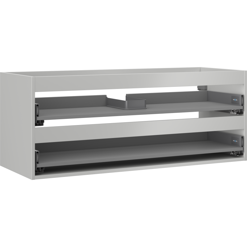 Mexen Box-A cabinet under-sink corpus 120 cm, 2 drawers, gray matte - 91AX0-1200-470-2-62