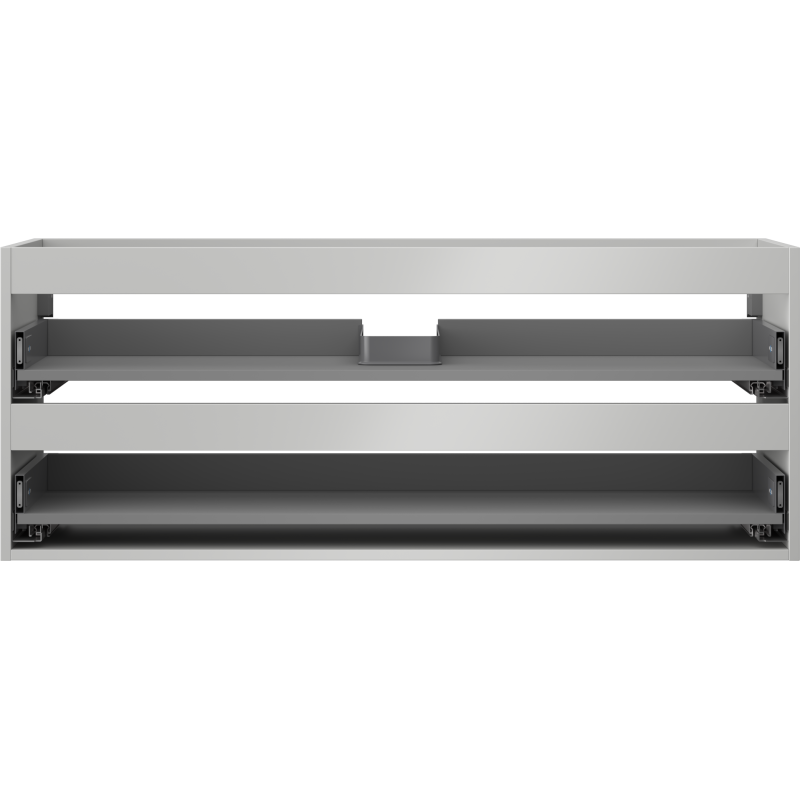Mexen Box-A 120 cm under-sink cabinet body, 2 drawers, grey matte - 91AX0-1200-470-2-62