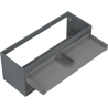 Mexen Box-A cabinet corpus for washbasin 120 cm, 2 drawers, matte graphite - 91AX0-1200-470-2-66