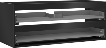 Mexen Box-A 120 cm Under-Sink Cabinet Body, 2 Drawers, Matte Black - 91AX0-1200-470-2-71