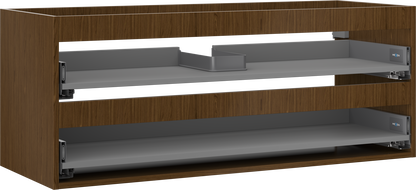 Mexen Box-A cabinet body for washbasin, 120 cm, 2 drawers, walnut - 91AX0-1200-470-2-86