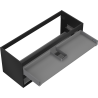 Mexen Box-A 120 cm Under-Sink Cabinet Body, 2 Drawers, Matte Black - 91AX0-1200-470-2-71