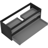 Mexen Box-A cabinet base for under-sink 120 cm, 2 drawers, black matte - 91AX0-1200-470-2-71