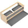 Mexen Box-A cabinet body for a washbasin 120 cm, 2 drawers, oak - 91AX0-1200-470-2-81