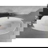 Mexen Lira freestanding bathtub pattern 170 x 80 cm, white/black, brushed gun gray overflow - 52831708075-66