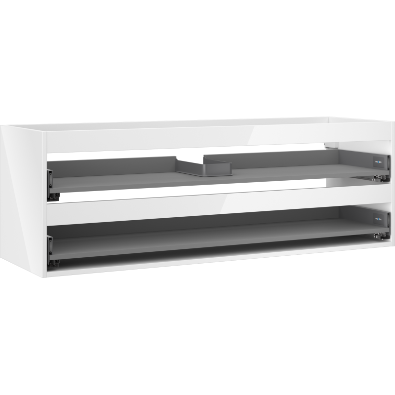 Mexen Box-A cabinet body for washbasin 140 cm, 2 drawers, white gloss - 91AX0-1400-470-2-00