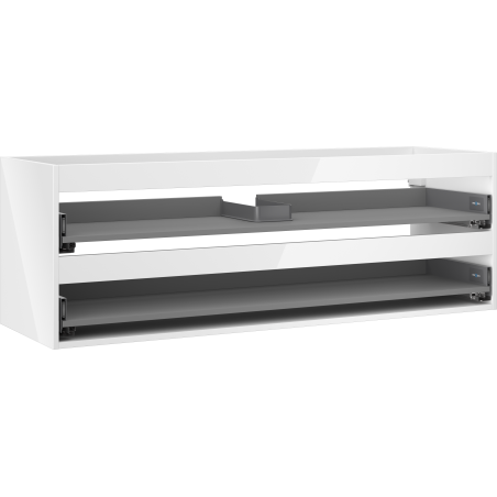 Mexen Box-A cabinet body for washbasin 140 cm, 2 drawers, white gloss - 91AX0-1400-470-2-00