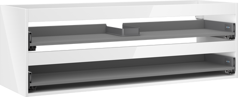 Mexen Box-A cabinet body for washbasin 140 cm, 2 drawers, white gloss - 91AX0-1400-470-2-00