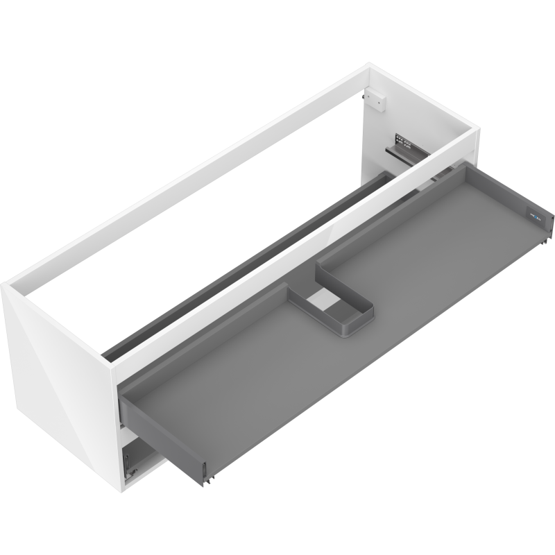 Mexen Box-A cabinet body for washbasin 140 cm, 2 drawers, white gloss - 91AX0-1400-470-2-00