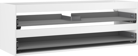 Mexen Box-A Cabinet Frame for 140 cm Washbasin, 2 Drawers, White Matte - 91AX0-1400-470-2-01