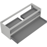 Mexen Box-A cabinet body under-sink 140 cm, 2 drawers, gray matte - 91AX0-1400-470-2-62