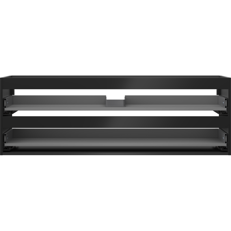 Mexen Box-A 140 cm Washbasin Cabinet Frame, 2 Drawers, Matte Black - 91AX0-1400-470-2-71
