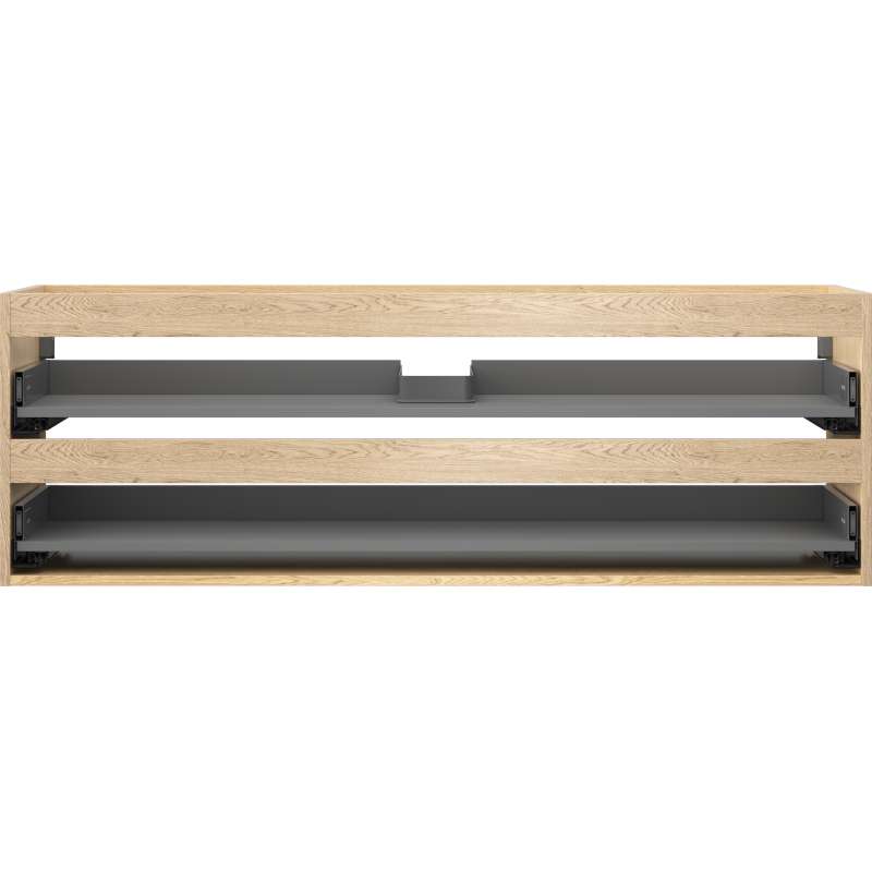 Mexen Box-A base cabinet for washbasin 140 cm, 2 drawers, oak - 91AX0-1400-470-2-81