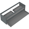 Mexen Box-A 140 cm Under-Sink Cabinet Frame, 2 Drawers, Matte Graphite - 91AX0-1400-470-2-66
