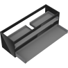 Mexen Box-A cabinet body with 140 cm width, 2 drawers, glossy black - 91AX0-1400-470-2-70
