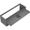 Mexen Box-A 140 cm Under-Sink Cabinet Frame, 2 Drawers, Matte Graphite - 91AX0-1400-470-2-66