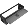 Mexen Box-A cabinet body with 140 cm width, 2 drawers, glossy black - 91AX0-1400-470-2-70