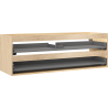 Mexen Box-A cabinet carcass 140 cm, 2 drawers, oak - 91AX0-1400-470-2-81