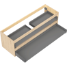 Mexen Box-A cabinet carcass 140 cm, 2 drawers, oak - 91AX0-1400-470-2-81