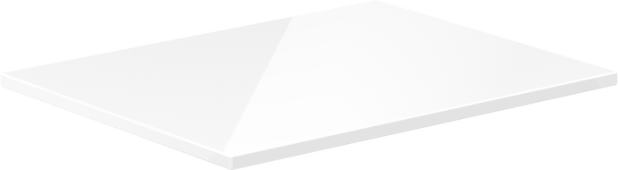 Mexen Uni countertop shelf 50 cm, white gloss - 91AXX-0504-464-18-00