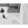 Mexen Stone+ composite square shower tray 80 x 80 cm, gray-concrete - 44618080