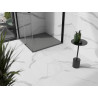 Mexen Stone+ composite square shower tray 80 x 80 cm, gray-concrete - 44618080
