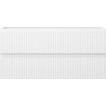 Mexen Rivel bathroom cabinet under sink 100 cm, 2 drawers, fluted, white matte - 91A20-10047-2-BFF01