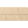 Mexen Rivel bathroom cabinet for washbasin 100 cm, 2 drawers, fluted, oak - 91A20-10047-2-BFF81