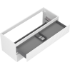 Mexen Rivel bathroom cabinet under sink 120 cm, 2 drawers, grooved, white matte - 91A20-12047-2-BFF01
