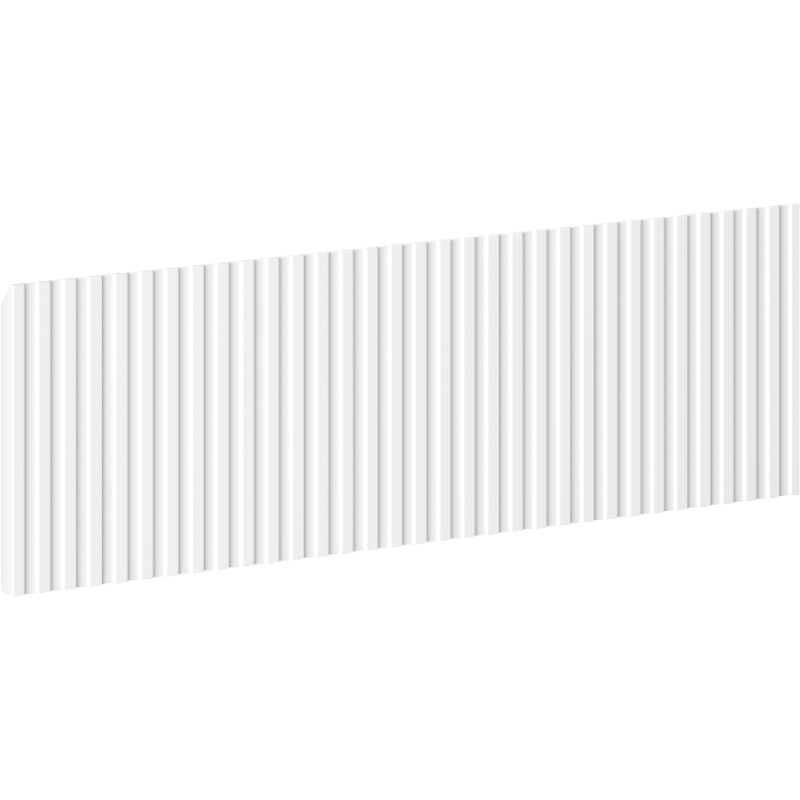 Mexen Rivel ribbed front for bathroom cabinet carcass 50 x 20 cm, white matte - 91A20-0500-235-1-01