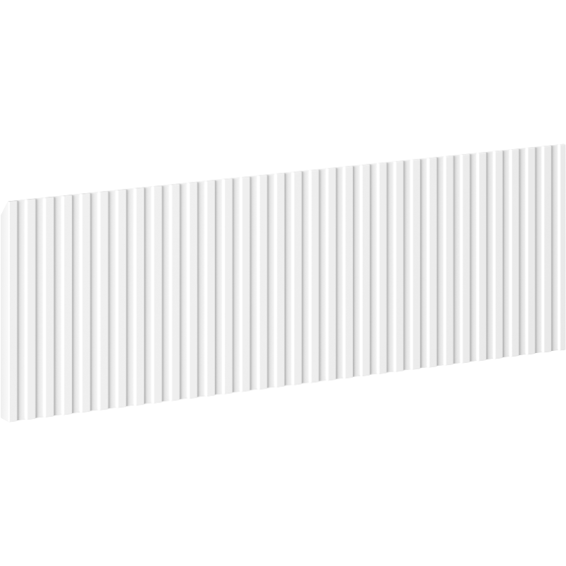 Mexen Rivel grooved front for bathroom cabinet body 60 x 20 cm, white matte - 91A20-0600-235-1-01