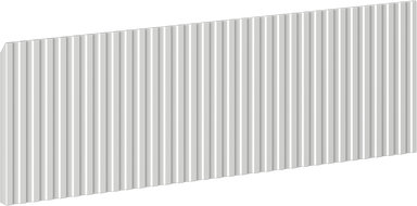 Mexen Rivel grooved front for bathroom cabinet body 60 x 20 cm, grey matte - 91A20-0600-235-1-62