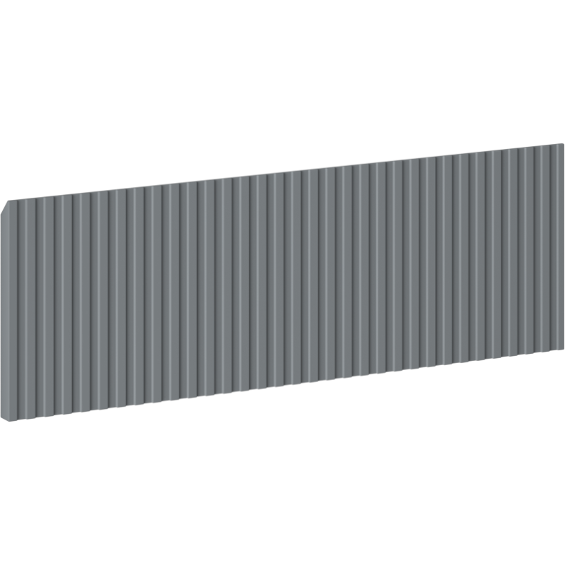 Mexen Rivel grooved front for bathroom cabinet body 70 x 20 cm, matte graphite - 91A20-0700-235-1-66