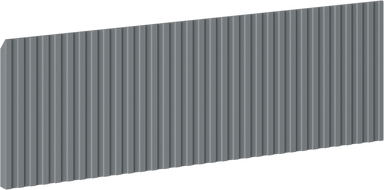 Mexen Rivel grooved front for bathroom cabinet body 60 x 20 cm, matte graphite - 91A20-0600-235-1-66