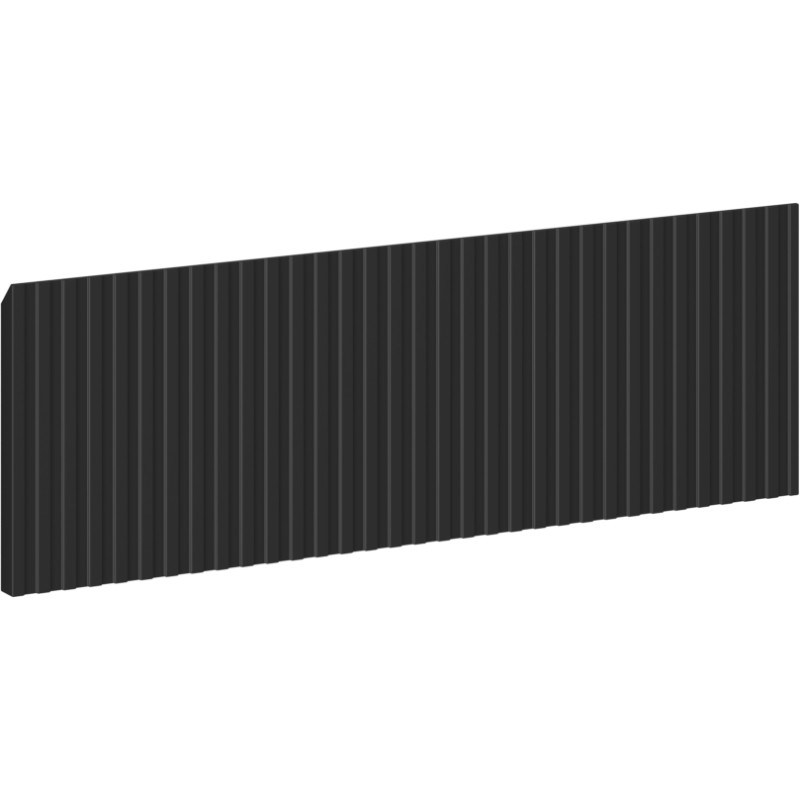 Mexen Rivel ribbed front for bathroom cabinet body 60 x 20 cm, matte black - 91A20-0600-235-1-71