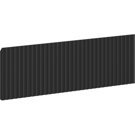 Mexen Rivel grooved front for bathroom cabinet carcass 60 x 20 cm, black matte - 91A20-0600-235-1-71