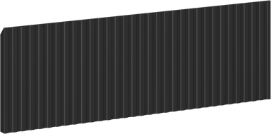 Mexen Rivel fluted front for bathroom cabinet body 60 x 20 cm, matte black - 91A20-0600-235-1-71