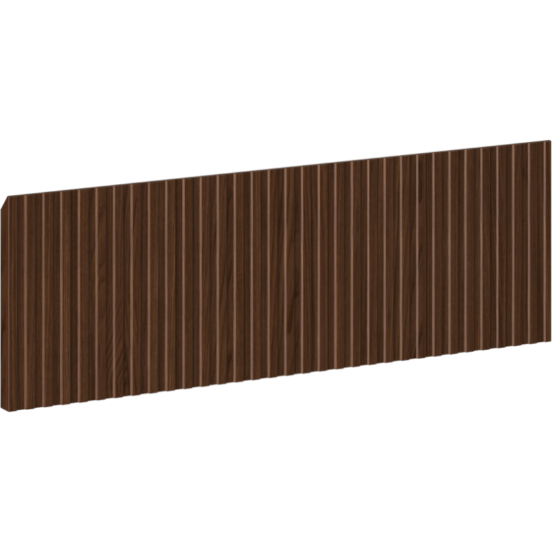 Mexen Rivel fluted front for bathroom cabinet carcass 60 x 20 cm, walnut - 91A20-0600-235-1-86