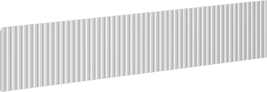 Mexen Rivel grooved front for cabinet body 80 x 20 cm, gray matte - 91A20-0800-235-1-62