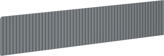 Mexen Rivel grooved front for bathroom cabinet body 90 x 20 cm, matte graphite - 91A20-0900-235-1-66