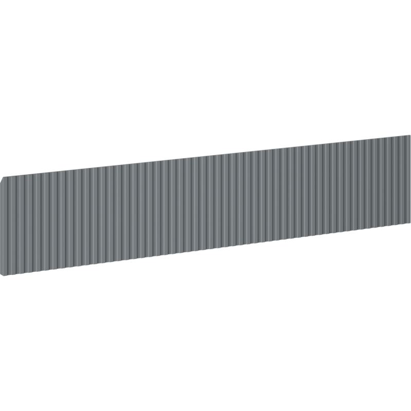 Mexen Rivel grooved front for bathroom cabinet body 80 x 20 cm, matte graphite - 91A20-0800-235-1-66