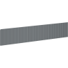 Mexen Rivel grooved front for bathroom cabinet body 80 x 20 cm, matte graphite - 91A20-0800-235-1-66