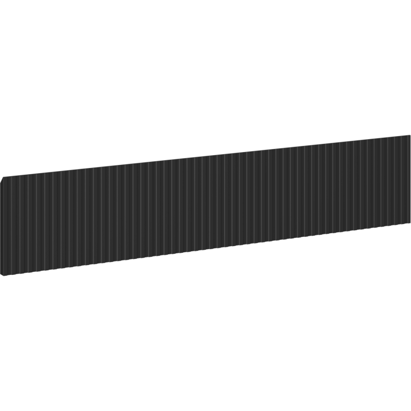 Mexen Rivel grooved front for bathroom cabinet body 80 x 20 cm, black matte - 91A20-0800-235-1-71