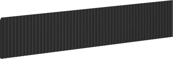 Mexen Rivel front fluted for bathroom cabinet body 90 x 20 cm, black matte - 91A20-0900-235-1-71