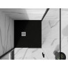 Mexen Stone+ composite square shower tray 70 x 70 cm, black - 44707070