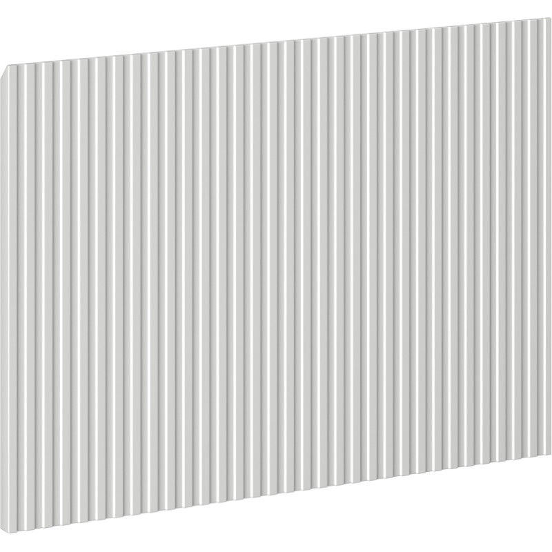 Mexen Rivel grooved front for bathroom cabinet body 60 x 43.5 cm, matte gray - 91A20-0600-470-1-62