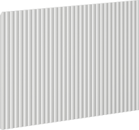 Mexen Rivel grooved front for bathroom cabinet body 60 x 43.5 cm, matte gray - 91A20-0600-470-1-62