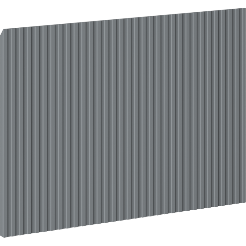 Mexen Rivel grooved front for bathroom cabinet body 40 x 43.5 cm, matte graphite - 91A20-0400-470-1-66