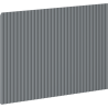 Mexen Rivel grooved front for bathroom cabinet body 40 x 43.5 cm, matte graphite - 91A20-0400-470-1-66