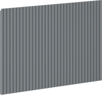 Mexen Rivel ribbed front for bathroom cabinet body 70 x 43.5 cm, matte graphite - 91A20-0700-470-1-66